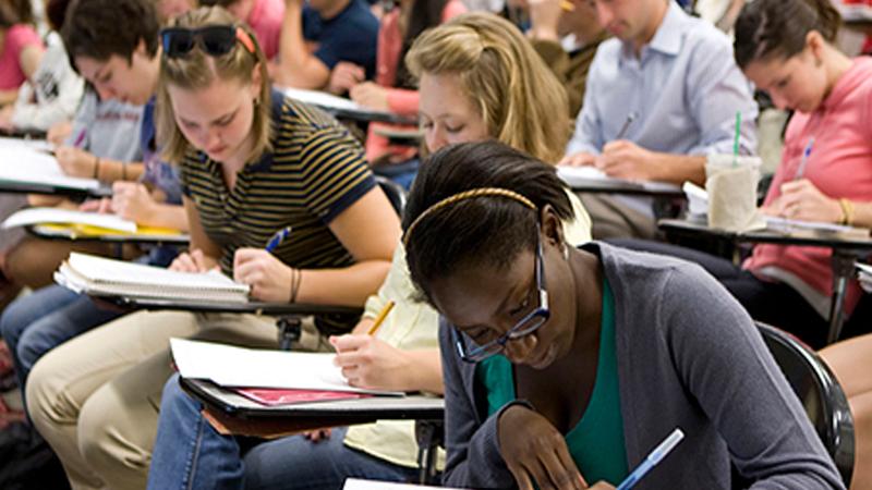 Classroom with students